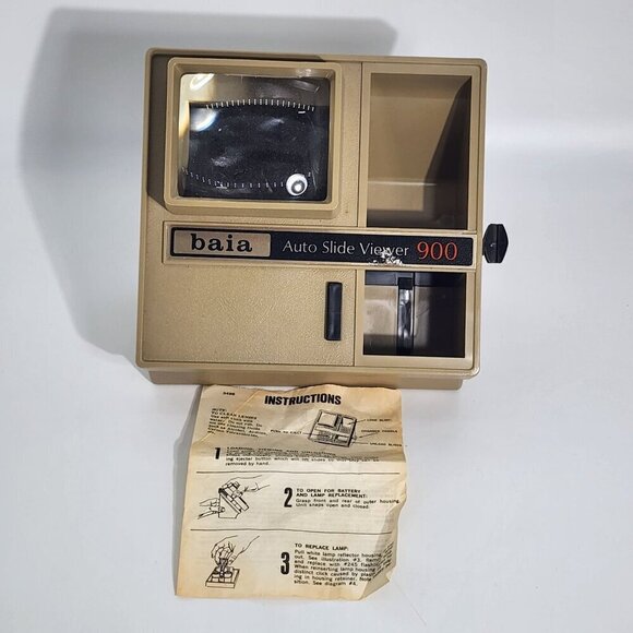 Baia Auto Slide Viewer 900 for Viewing 35MM Slides Battery Operated Vintage - Picture 1 of 7